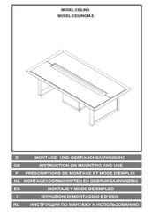 ELICA CEILING Instruction On Mounting And Use Manual