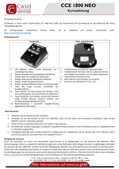 CashConcepts CCE 1800 NEO Short Manual
