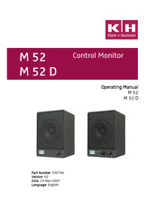 Klein + Hummel M 52 Operating Manual