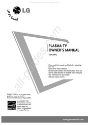 LG 32PC5DVC Owner's Manual