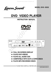Lenoxx Sound DVD-2002 Instruction Manual