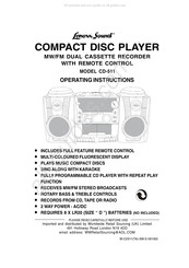 Lenoxx Sound CD-511 Operating Instructions Manual