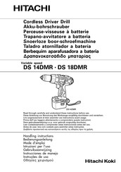 Hitachi DS18DMR Handling Instructions Manual