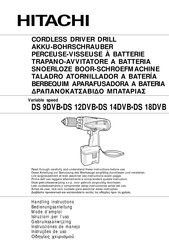 Hitachi DS 18DVB Handling Instructions Manual