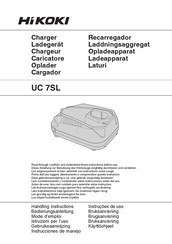 HIKOKI UC 7SL Handling Instructions Manual