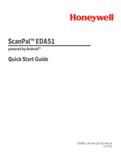 Honeywell ScanPal EDA51-0 Quick Start Manual