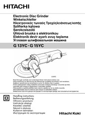 Hitachi G 13YC Handling Instructions Manual