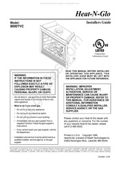 Hearth Technologies Heat-N-Glo 8000TVC Installer Manual