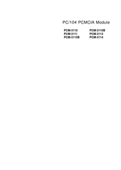 Advantech PCM-3110 Manual