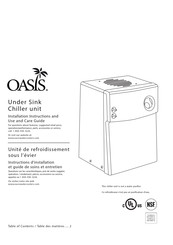 oasis R1P Installation Instructions And Use And Care Manual