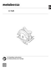 Metabo HPT C 7UR Handling Instructions Manual