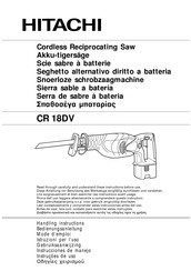 Hitachi CR 18DV Handling Instructions Manual