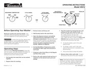 Kenmore 40412 Operating Instructions