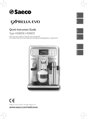 Saeco HD8859 Exprelia EVO Quick Instruction Manual