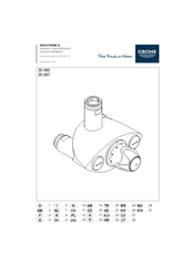 Grohe GROHTHERM XL 35 085 Manual