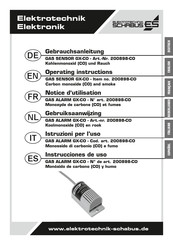Elektrotechnik Schabus GAS SENSOR GX-CO Operating Instructions Manual