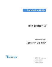 Intuicom Ag Leader GPS 2500 Installation Manual