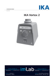 IKA Vortex 2 Manual