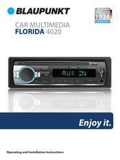 Blaupunkt Florida 4020 Operating And Installation Instructions