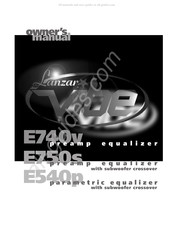 Lanzar VIBE E750S Owner's Manual