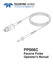 Teledyne Lecroy PP006C Operator's Manual