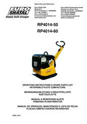 Euro Shatal RP4014-50 Operating Instructions Manual