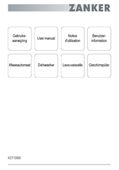 ZANKER KDT10000 User Manual