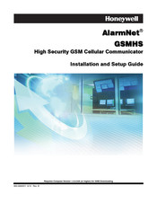 Honeywell AlarmNet GSMHS Installation And Setup Manual