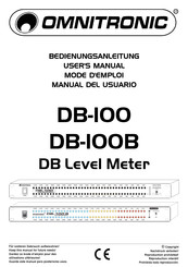 Omnitronic DB-100 User Manual