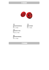 Isotronic L1 Instructions For Use Manual