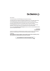 DeDietrich DFF 1310 J User Manual
