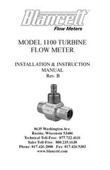 Blancett B111-140 Installation Instructions Manual