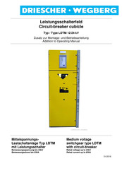 DRIESCHER-WEGBERG LDTM 12 kV Addition To Operating Manual