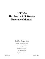 RadiSys EPC-5A Hardware & Software Reference Manual