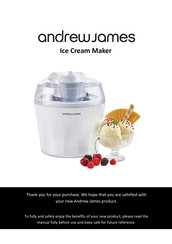 Andrew james ice discount cream maker manual