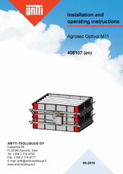 ANTTI Agrosec Optivol M11 Installation And Operating Instructions Manual