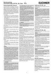EUCHNER STP-TW AS1 Series Operating Instructions Manual