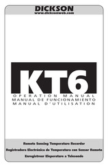 Dickson KT6 Operation Manual