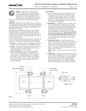 Rexnord Thomas Tpack 52 Series Installation And Maintenance