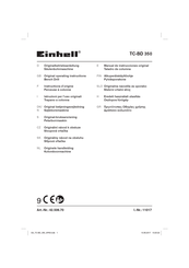 EINHELL TC-BD 350 Original Operating Instructions