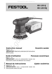 Festool ES 125 Q Instruction Manual