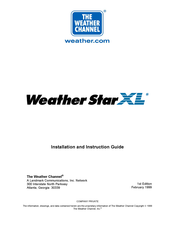 The Weather Channel Weather Star XL Installation And Instruction Manual