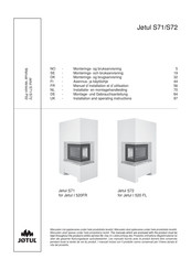 Jøtul S71 Installation And Operating Instructions Manual