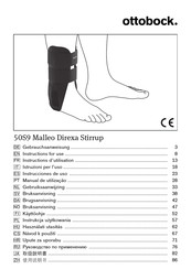 Otto Bock Malleo Direxa Stirrup 50S9 Instructions For Use Manual