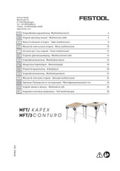 Festool Conturo MFT/3 Original Operating Manual