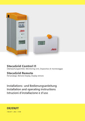 Steca StecaGrid Remote Installation And Operating Instructions Manual