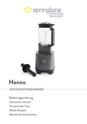 Springlane Hanno Instruction Manual