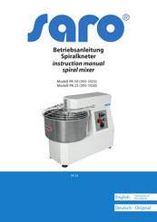 saro PK 50 Instruction Manual