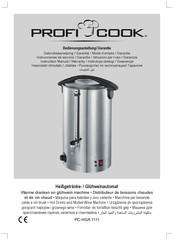 Profi Cook PC-HGA 1111 Instruction Manual & Warranty