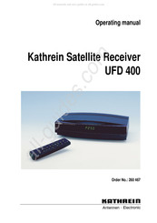 Kathrein UFD 400 Operating Manual